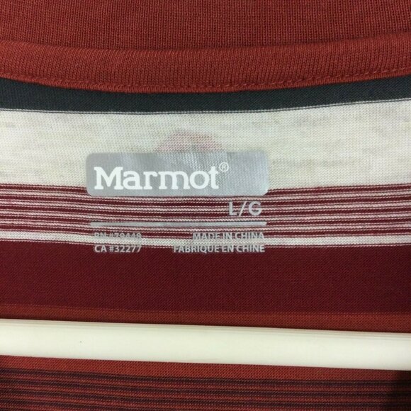 Marmot Red Rock Short Sleeve T-Shirt Mens Retro Red Size Large NWT - Picture 7 of 8